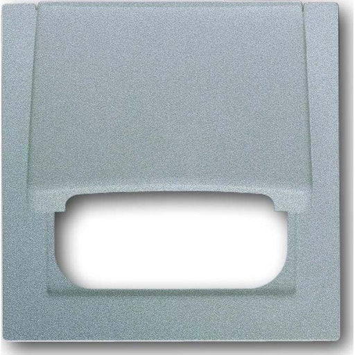 Busch-Jaeger - Einsatz/Abdeckung für Kommunikationstechnik Zentralscheibe alu/si 1746-783 TAE,50x50mm,Klappd