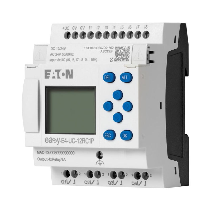 Eaton - Logikmodul Steuerrelais easyE4 EASY-E4-UC-12RC1P 12/24V DC 24V AC