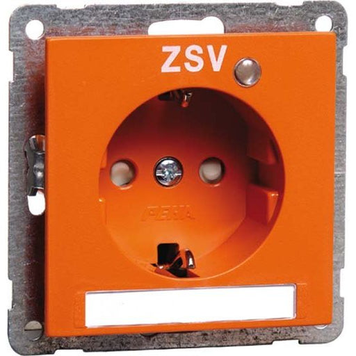 Peha - Schalter-/Steckdosenkombination SCHUKO-Steckdose orange D20.6611.332GLKNAZSV 16A 250V 2-pol.ZSV