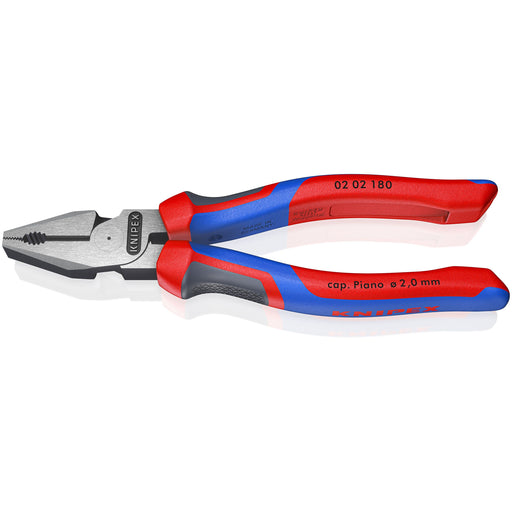 Knipex - Kombizange Kraft-Kombizange 02 180 SB schwarz, 180mm