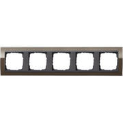 Gira - Abdeckrahmen 5fach 0215768 klar braun
