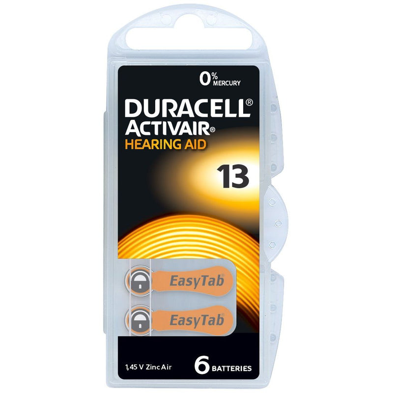Hückmann - Batterie Hörgerätebatterie 1,4V PR48 (Bli.6) 13 Acitvair Duracell