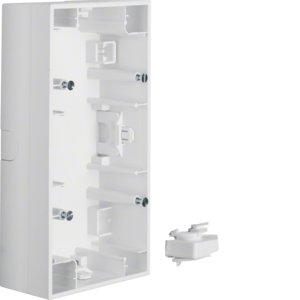 Berker - Aufputzgehäuse für Unterputzgerät AP-Gehäuse 2f. pws 10527009 glänzend