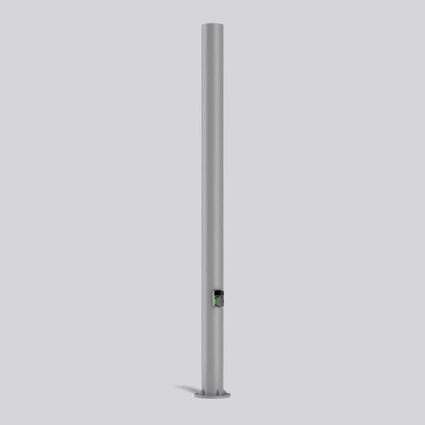RZB - Ladestation E-Mobility Mast mit Wallbox 811213 1x22kW, silber