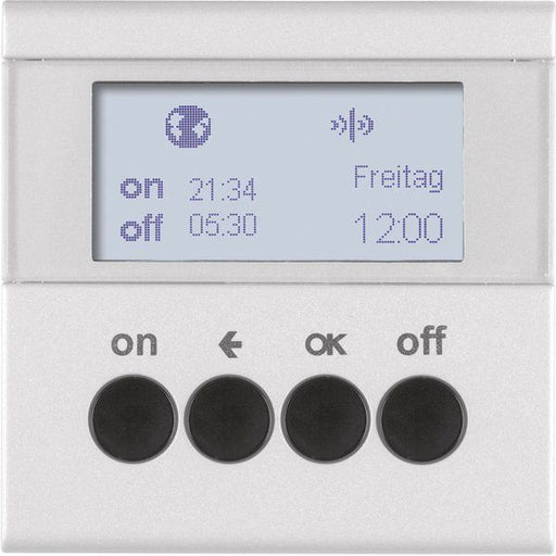Berker - Bussystem-Zeitschaltuhr KNX-Funk Zeitschaltuhr 85745283 alu matt