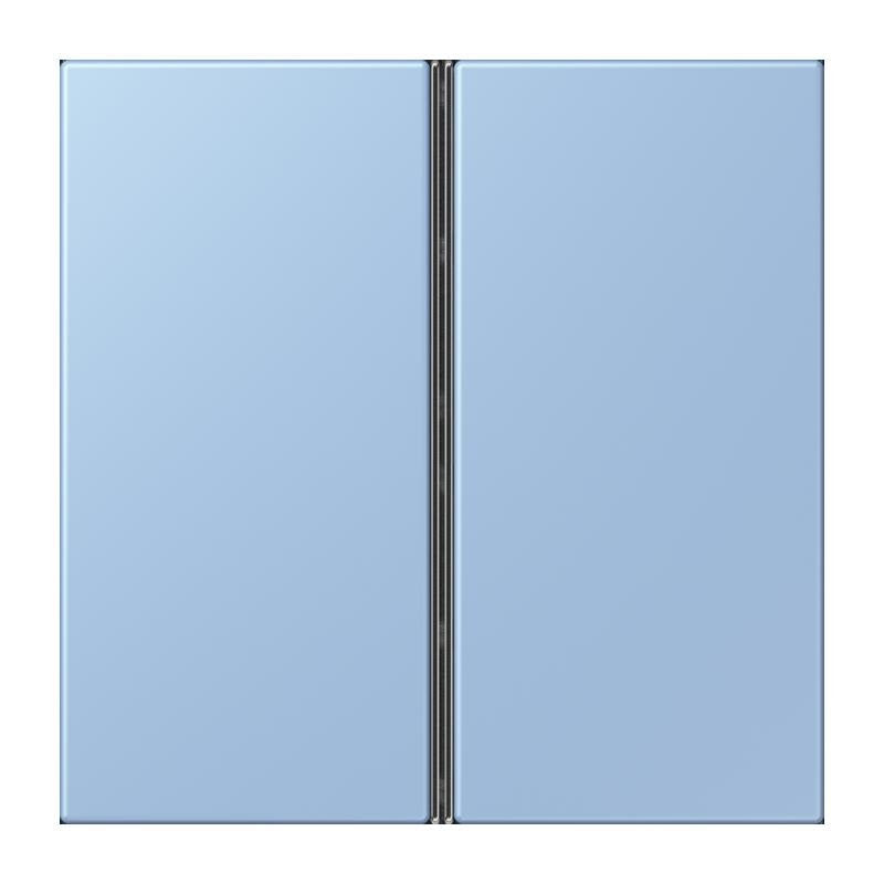 Jung - Abdeckung/Bedienelement für Installationsschalterprogramme Tastensatz 2fach LC 402 TSA 207 outremer moyen