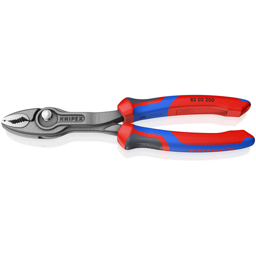 Knipex - Wasserpumpenzange Frontgreifzange 82 02 200 SB schwarz atramentiert