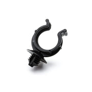 HellermannTyton - Befestigungsklammer Wellrohrhalter 151-00018(500) 21,4x8 mm, schwarz − 500 Stück