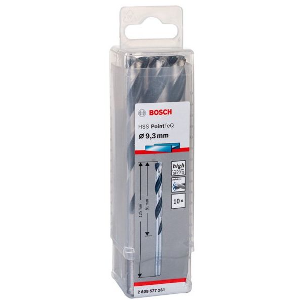 Bosch - Bohrer Metallspiralbohrer HSS 2608577261 PointTeQ DIN 338 9,3