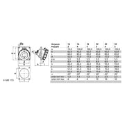 Bals Elektrotech - CEE-Anbausteckdose (IEC 60309) Anbausteckdose geneigt 16A 12921 4p 500V 7h IP67
