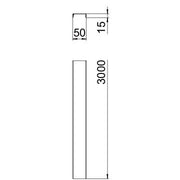 OBO Bettermann - Deckel für Kabeltragsystem Deckel rastbar DGRR 50 FT f.Gitterrinne − 3 Meter