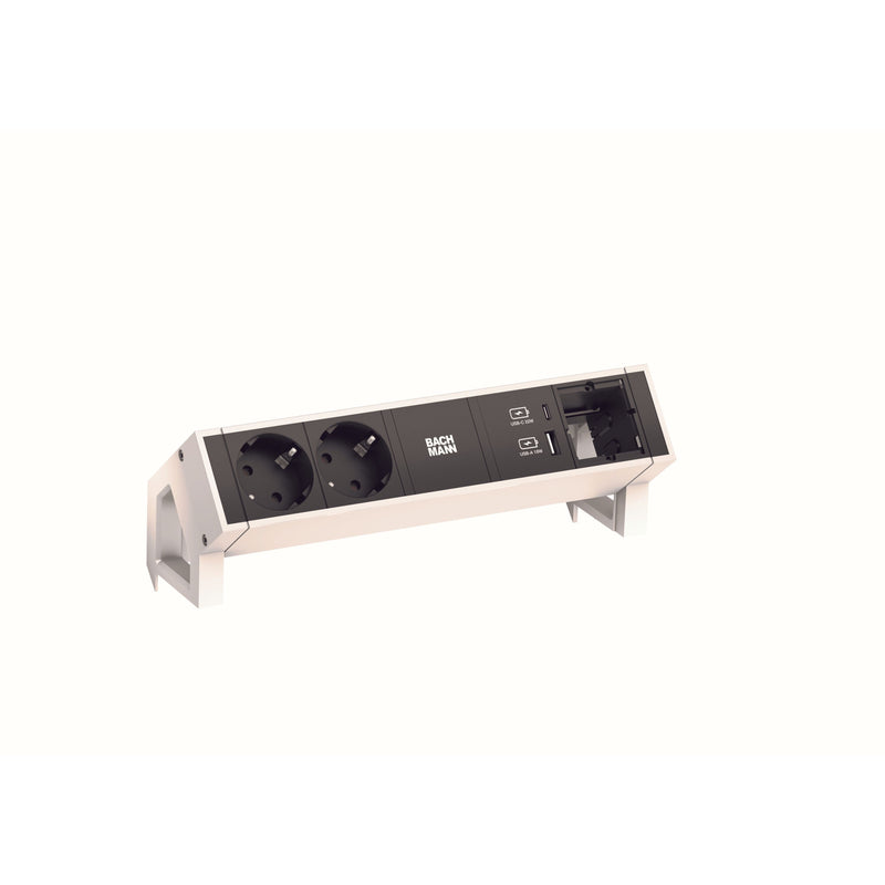 Bachmann - Mehrfachsteckdose Steckdosenleiste 902.935 DESK2 2xCEE7/3 1xUSB