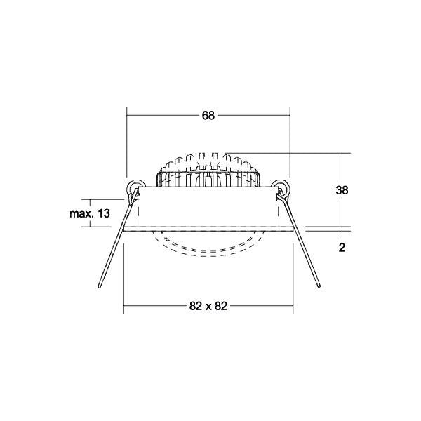 Brumberg Leuchten - Downlight/Strahler/Flutlicht LED-Einbaustrahler 230V 38365183 3000K