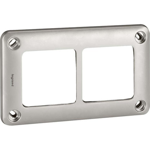 Legrand - Abdeckrahmen Rahmen 2-fach Legrand 077852 waagerecht/senkrecht