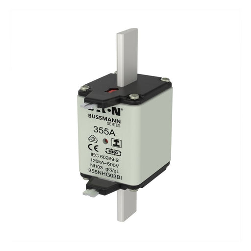 Eaton - Messersicherung Sicherungseinsatz Nieders. 355NHG03BI 355A AC 500V 120kA − 3 Stück