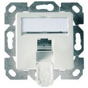 Telegärtner - Kommunikationsanschlussdose Kupfer Modul-Aufnahme 1-fach 100022974 UP/50 1AMJ-S DD aws − 5 Stück