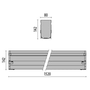 Performance in Light - Leuchteneinbaugehäuse Gehäuse TRACCIA 310527 L1500