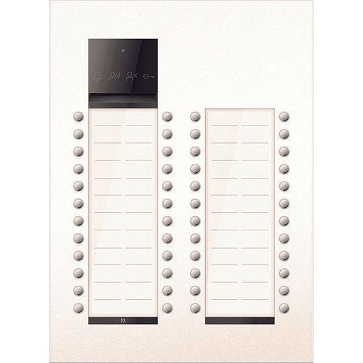 TCS Tür Control - Türstation für Türkommunikation PES PRO Audio Außenstat. ASU600448-0019 48T/2 UP R9010