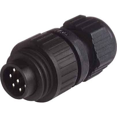 Hirschmann ICON - Rundsteckverbinder, feldkonfektionierbar (Industriesteckverbinder) Leitungsstecker CA 6 LS gerade