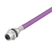 Weidmüller - Rundsteckverbinder, Einbau (mit Leitung) Steckverbinder SAIE-M12B-CD-1.0U M12