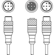 Leuze - Konfektioniertes Sensor-Aktor-Kabel Verbindungsleitung KYCN M12AM12ASPUR − 1 Stück