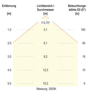 EVN Lichttechnik - Decken-/Wandleuchte LED-Einbaupanel LTR080125