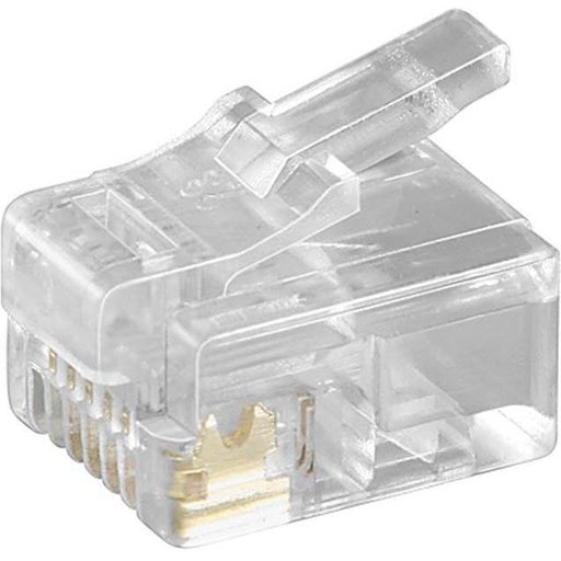 Goobay - Modularer Steckverbinder RJ12 Stecker 6(6) 58626 UTP für Rundkabel − 10 Stück