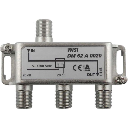 Wisi - Abzweiger und Verteiler Abzweiger 2f. DM 62 A 0020 5-1300MHz,20dB Cl.A