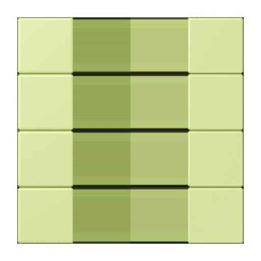 Jung - Abdeckung/Bedienelement für Installationsschalterprogramme Tastensatz 4fach LC 504 TSA 222 vert jaune clair