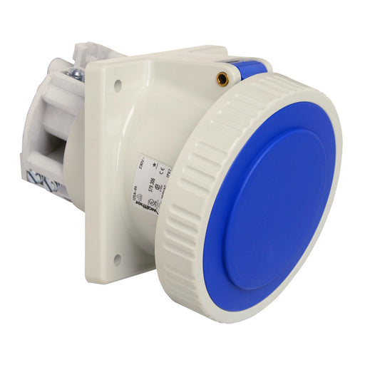 Walther Werke - CEE-Anbausteckdose (IEC 60309) Anbaudose schräg 125A 579306 3P 230V 6h IP67