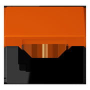 Jung - Abdeckrahmen Klappdeckel m. Stellfeder LC 990 BFKL 260 orange vif