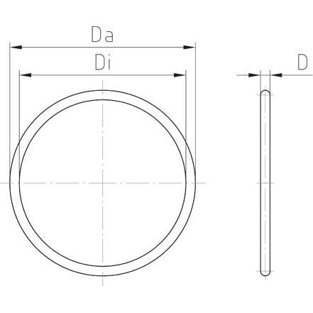 Jacob - Gummi O-Ring Dichtung O-Ring 313 G/1.5 − 100 Stück