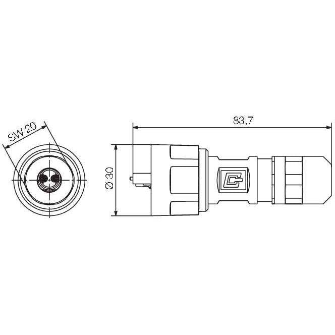 Weidmüller - LWL-Steckverbinder LWL LC Set Singlemode IE-PS-V01M-2LC-SM LC Duplex SM − 10 Stück