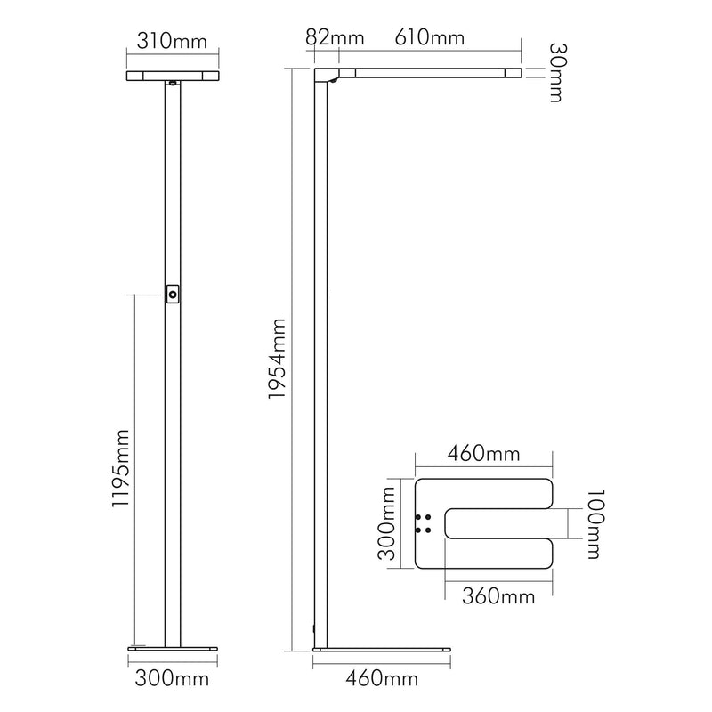 Nobile - Stehleuchte LED-Stehleuchte 1751325525 840 dimmbar