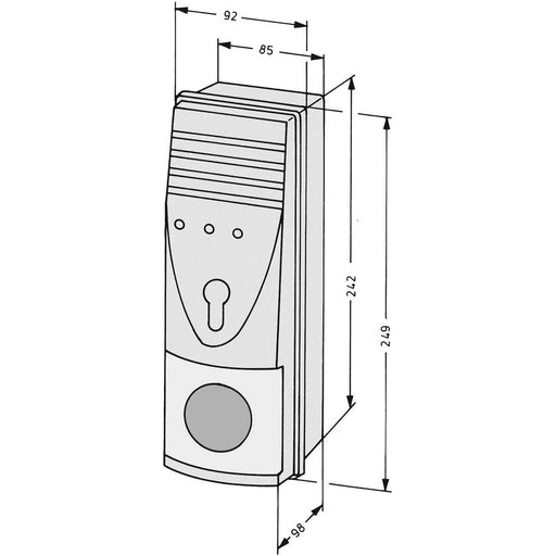 Assa Abloy effeff - Steuerterminal für Fluchttüren Fluchttür-Steuerterminal 1340-20-----E90 AP 12V DC