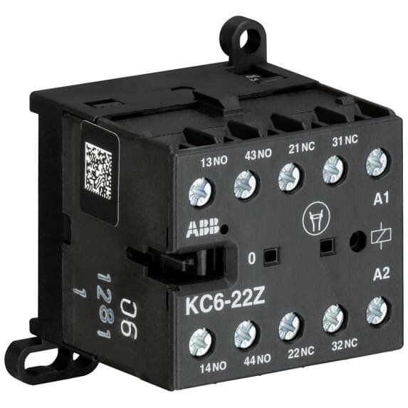 ABB Stotz S&J - Hilfsschütz, Relais Kleinhilfsschütz KC6-22Z-07 12V DC
