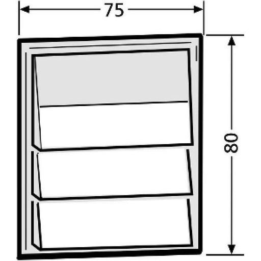 Renz Metallwaren - Funktionsmodul für Türkommunikation Klingelmodul 97-9-85271 ws mit 3 Klingeltaster − 1 Stück