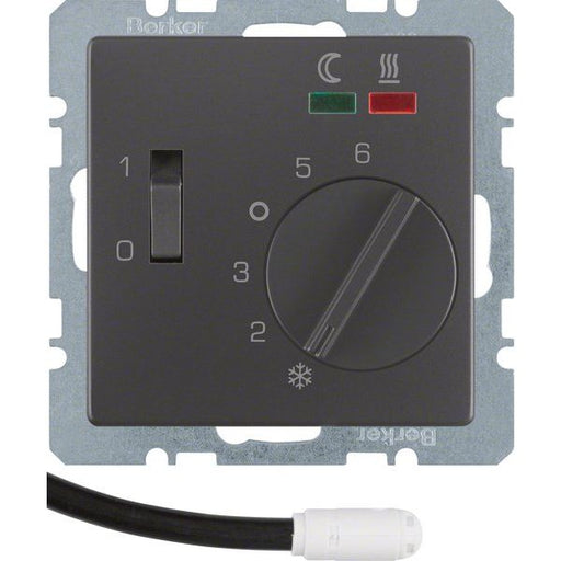 Berker - Raumthermostat Fußbodentemperaturregler 20346086 anth/sa