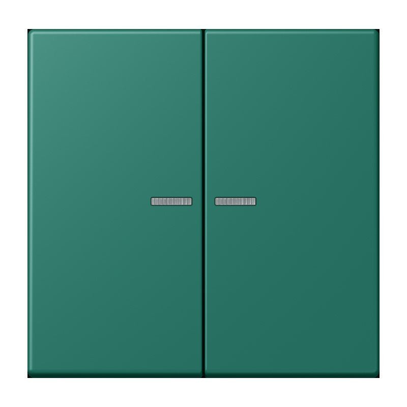 Jung - Abdeckung/Bedienelement für Installationsschalterprogramme Wippe 2fach m. Lichtleiter LC 995 KO5 216 vert anglais (32040)