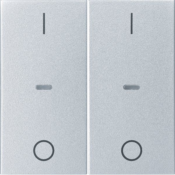 Berker - Abdeckung/Bedienelement für Installationsschalterprogramme Abdeckung Tastsensor-Modul 80962383 2-fach alu