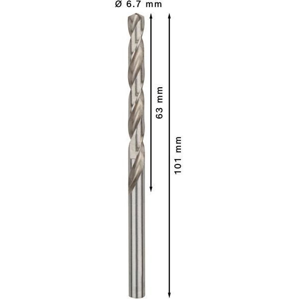 Bosch - Bohrer PRO Metal HSS-G 2608595336 Spiralbohrer 6,7 x