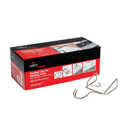 Chemelex - Zubehör/Ersatzteile für Heizbänder Befestigungs-Clip GM-CLIP-M f.halbrunde Dachr. − 2 Packung