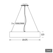 LTS Licht&Leuchten - Pendelleuchte LED-Pendelleuchte PLL 28.675 #640163 PL28 840 DALI si