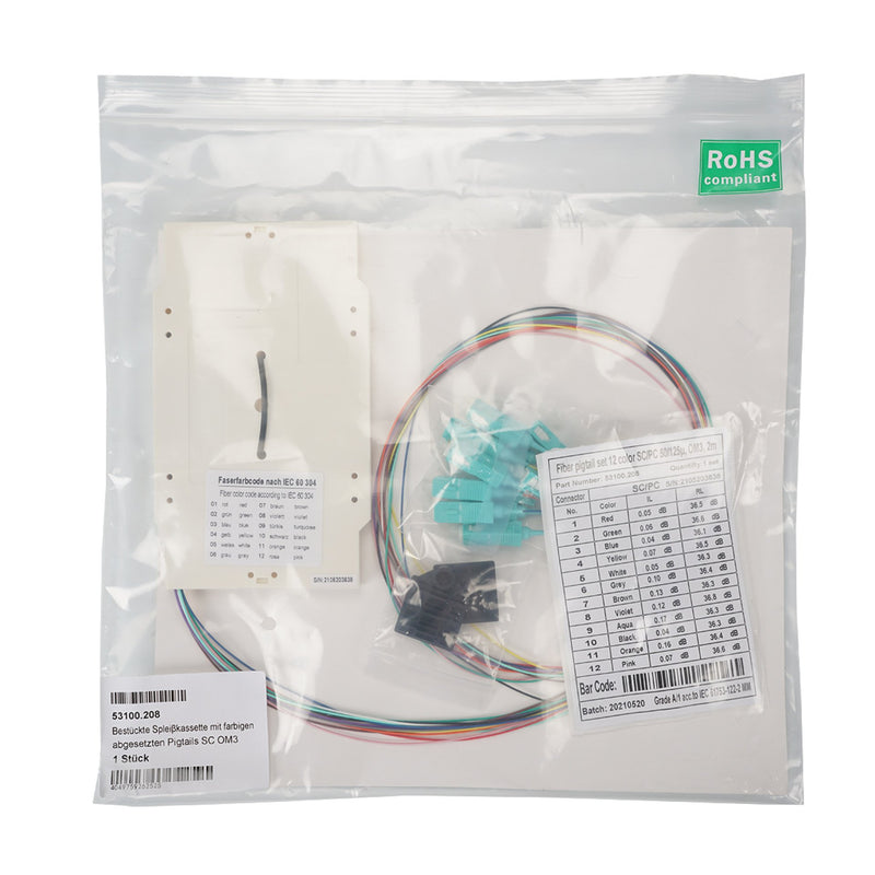 EFB-Elektronik - LWL-Pigtail Bestückte Spleißkassette 53.100.208