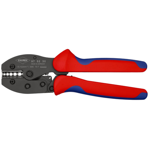 Knipex - Presswerkzeug Kabelschuhe/Verbinder, Aderendhülsen, Schirmanschluss PreciForce Crimpzange 97 52 30 PreciForce, 220mm