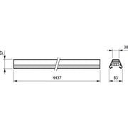 Philips Lighting - Tragschiene für Lichtbandsystem Tragschiene si 4MX656 493 7x1.5 SI 3-längig, 7-pol