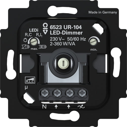 Busch-Jaeger - Dimmer LED-Dimmer. 2+3 Draht mit 6523 UR-104 N-Klemme