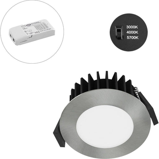 EVN Lichttechnik - Downlight/Strahler/Flutlicht LED-Spot 230V DALI IP54 L54D101325 3000-5700K chr-sat