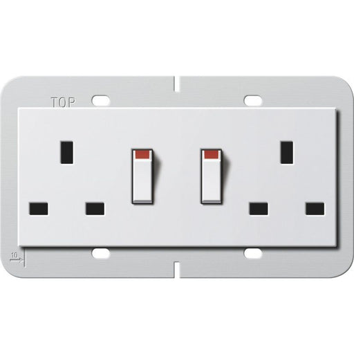 Gira - Steckdose Doppelsteckdose 13A 278303 abschaltbar rws