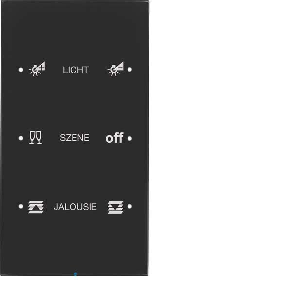 Berker - Bussystem-Tastsensor Touch-Sensor 3fach 75143155 Glas schwarz